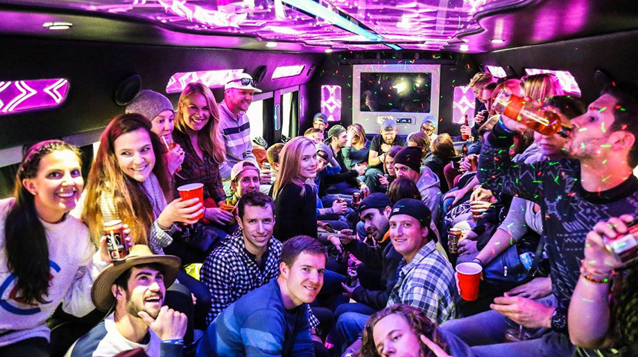 How many people can fit on a party bus